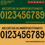 Sporting Lisbon 2026-2027 Font Vector – Magnificent Lions of Alvalade Masterpiece