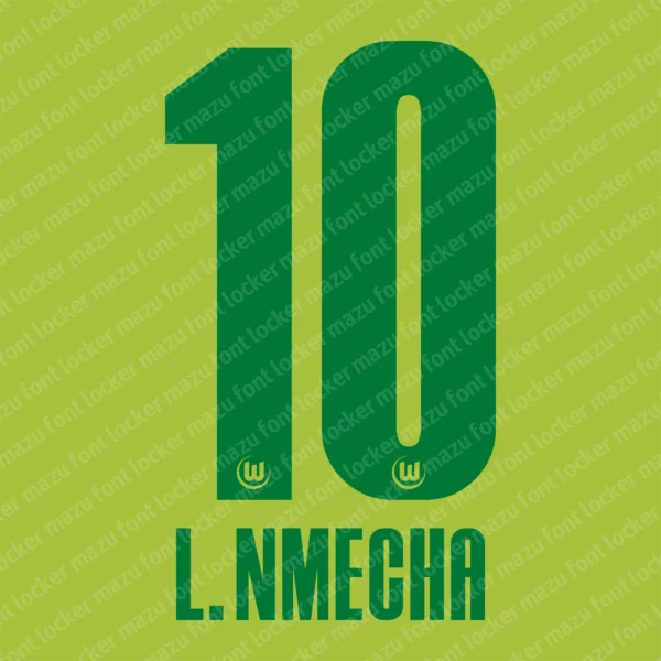 VfL Wolfsburg 2024-2025 Font Vector – Stunning Green Wolves Masterpiece