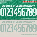 Werder Bremen 2024-2025 Font Vector – Epic Grün-Weiß Masterpiece