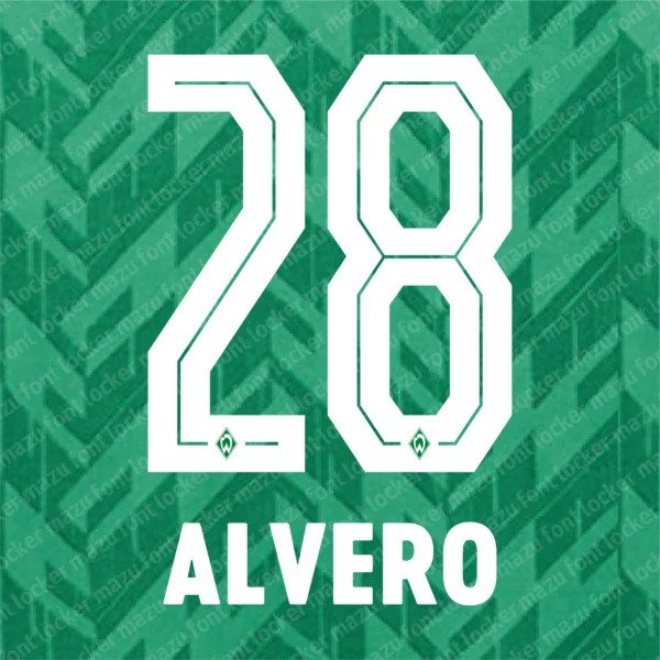 Werder Bremen 2024-2025 Font Vector – Epic Grün-Weiß Masterpiece
