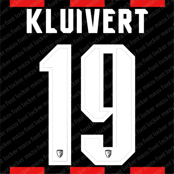 AFC Bournemouth UEL 2026-2027 Font Vector – Legendary Cherries Masterpiece