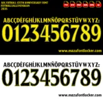 AIK Fotboll 2026 135th Anniversary Font Vector – Legendary Black & Yellow Masterpiece