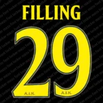 AIK Fotboll 2026 135th Anniversary Font Vector – Legendary Black & Yellow Masterpiece
