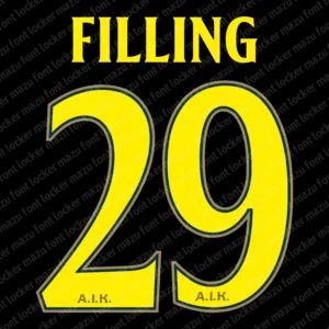 AIK Fotboll 2026 135th Anniversary Font