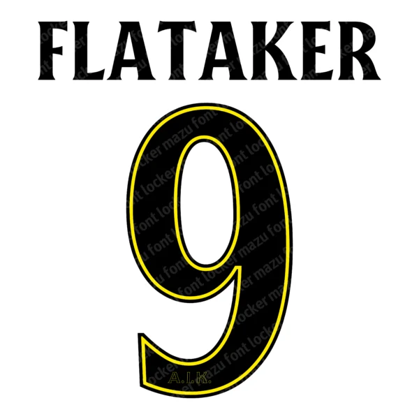 AIK Fotboll 2026 135th Anniversary Font Vector – Legendary Black & Yellow Masterpiece