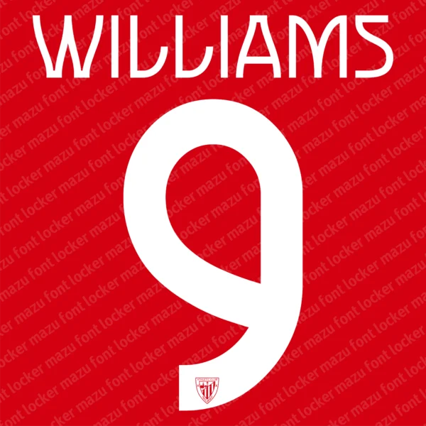 Athletic Bilbao UEL 2024-2025 Font Vector – Legendary Los Leones Masterpiece