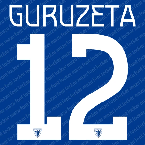 Athletic Bilbao UEL 2024-2025 Font Vector – Legendary Los Leones Masterpiece