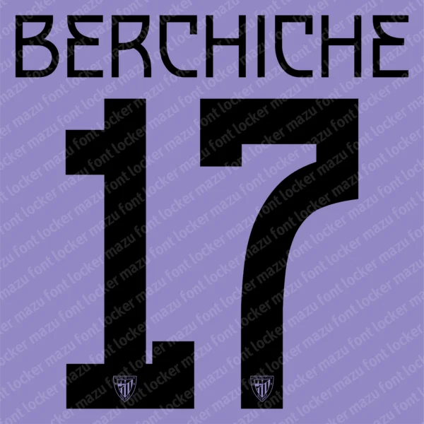 Athletic Bilbao UEL 2024-2025 Font Vector – Legendary Los Leones Masterpiece