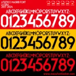 Atletico Madrid 2017-2024 Font Vector – Epic Rojiblanco Masterpiece