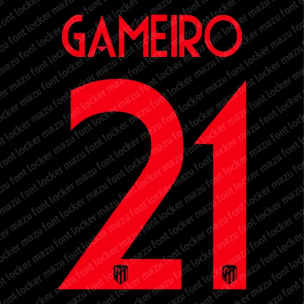 Atletico Madrid 2017-2024 Font Vector – Epic Rojiblanco Masterpiece