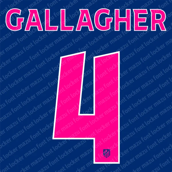 Atletico Madrid UCL 2024-2025 Font Vector – Legendary Colchoneros Masterpiece