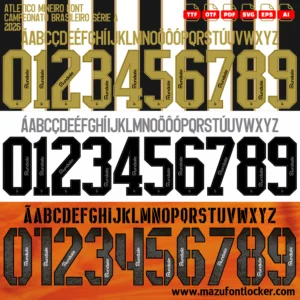 Atletico Mineiro 2026 Font Vector – Epic Galo Masterpiece