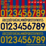 Barcelona 2000-2002 Font Vector – Stunning Blaugrana Masterpiece