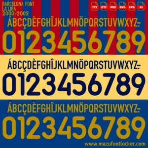 Barcelona 2000-2002 Font