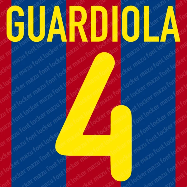 Barcelona 2000-2002 Font Vector – Stunning Blaugrana Masterpiece