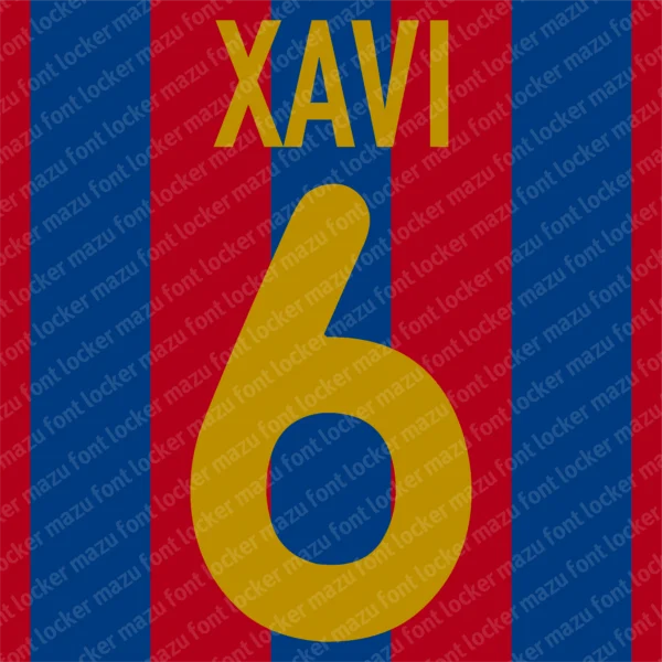 Barcelona 2000-2002 Font Vector – Stunning Blaugrana Masterpiece