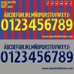 Barcelona 2002-2004 Font Vector – Legendary Blaugrana Masterpiece