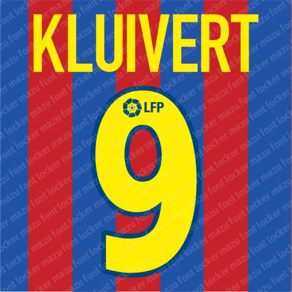 Barcelona 2002-2004 Font Vector – Legendary Blaugrana Masterpiece