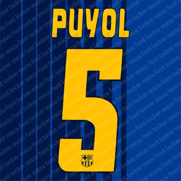 Barcelona 2004-2006 Font Vector – Stunning Blaugrana Masterpiece