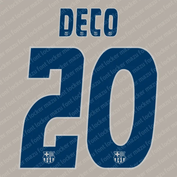Barcelona 2004-2006 Font Vector – Stunning Blaugrana Masterpiece