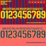 Barcelona 2009-2010 Font Vector – Epic Blaugrana Masterpiece
