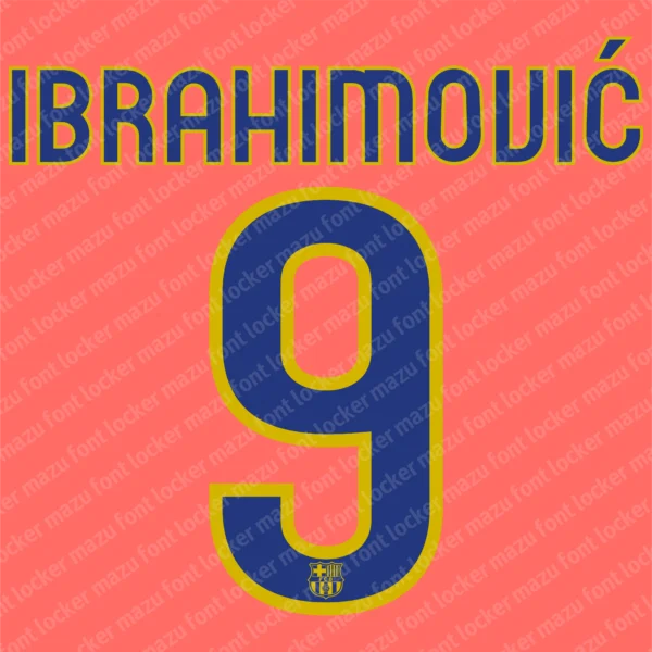 Barcelona 2009-2010 Font Vector – Epic Blaugrana Masterpiece