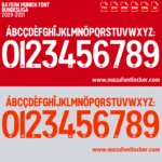 Bayern Munich 2020-2021 Font Vector – Epic Rote Masterpiece