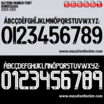 Bayern Munich 2020-2021 Font Vector – Epic Rote Masterpiece