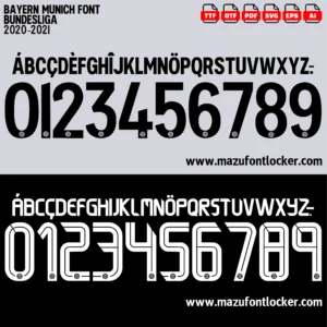 Bayern Munich 2020-2021 Font