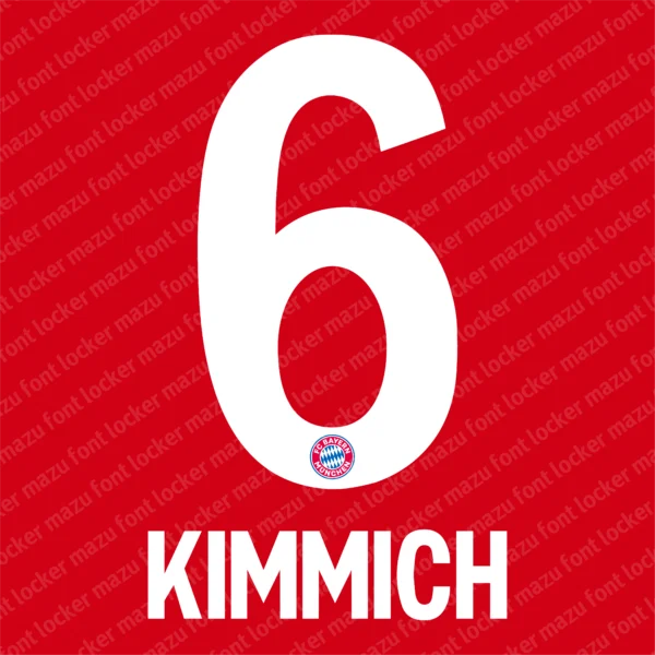 Bayern Munich 2020-2021 Font Vector – Epic Rote Masterpiece