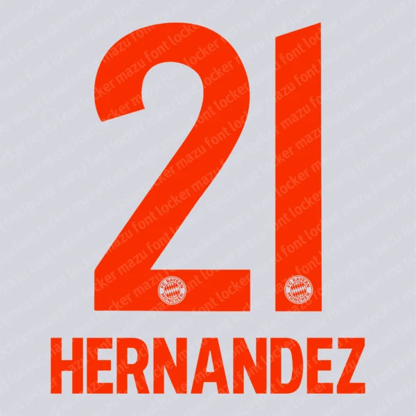 Bayern Munich 2020-2021 Font Vector – Epic Rote Masterpiece