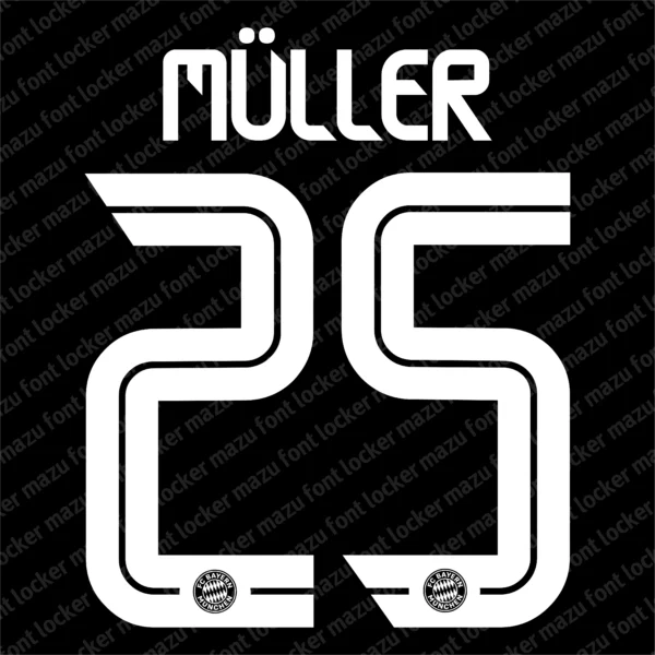 Bayern Munich 2020-2021 Font Vector – Epic Rote Masterpiece