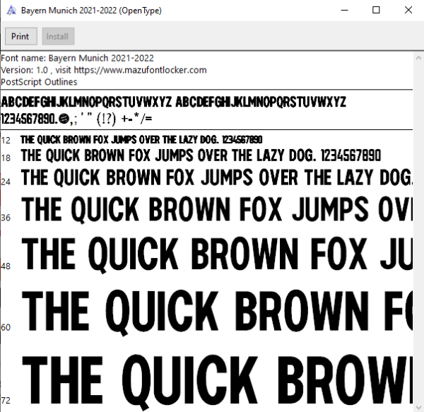 Bayern Munich 2021-2022 Font Vector – Epic Rote Masterpiece