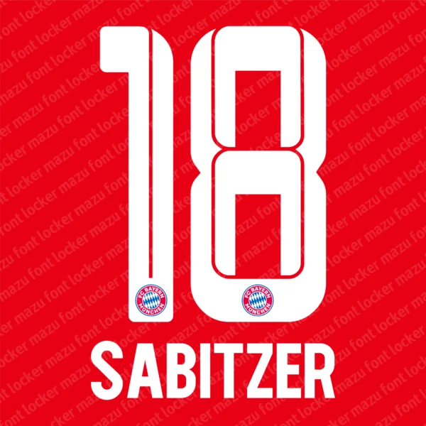 Bayern Munich 2021-2022 Font Vector – Epic Rote Masterpiece
