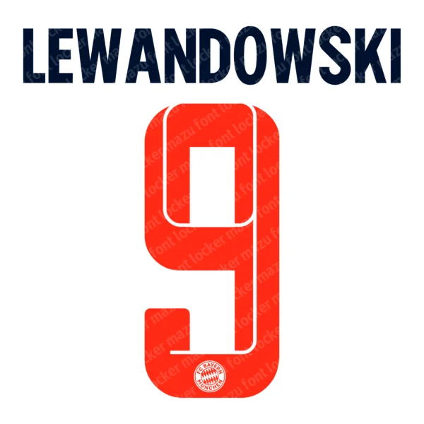 Bayern Munich 2021-2022 Font Vector – Epic Rote Masterpiece