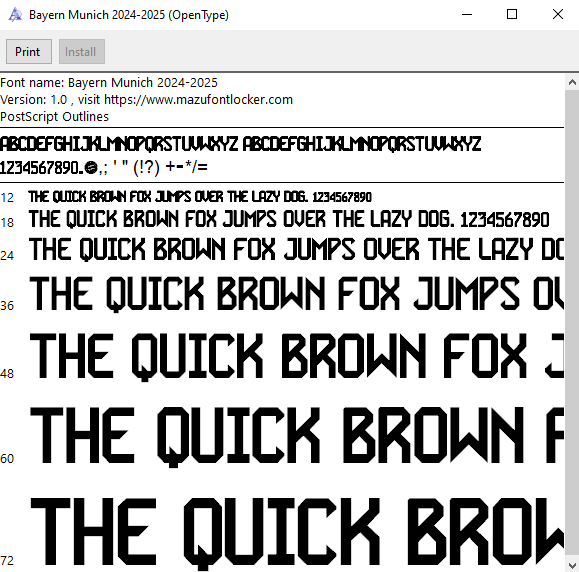 Bayern Munich 2024-2025 Font Vector – Legendary Die Roten Masterpiece