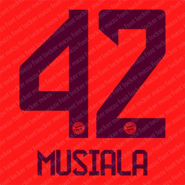 Bayern Munich 2024-2025 Font Vector – Legendary Die Roten Masterpiece