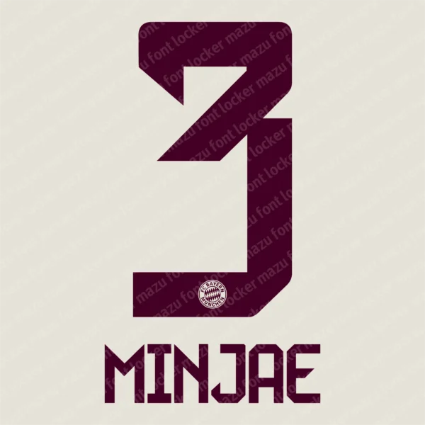 Bayern Munich 2024-2025 Font Vector – Legendary Die Roten Masterpiece