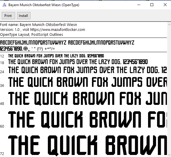Bayern Munich Oktoberfest Wiesn 2026 Font Vector – Bold Oktoberfest Icon