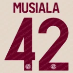 Bayern Munich UCL Third 2024-2025 Font Vector – Stunning Die Roten Masterpiece