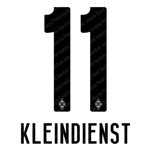 Borussia Monchengladbach 2024-2025 Font Vector – Legendary Die Fohlen Masterpiece