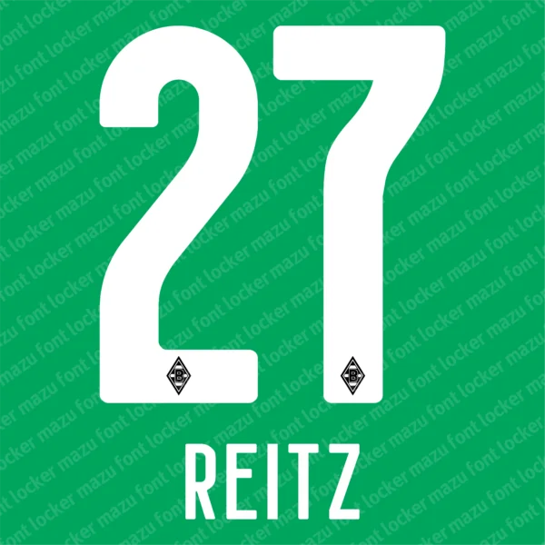 Borussia Monchengladbach 2024-2025 Font Vector – Legendary Die Fohlen Masterpiece