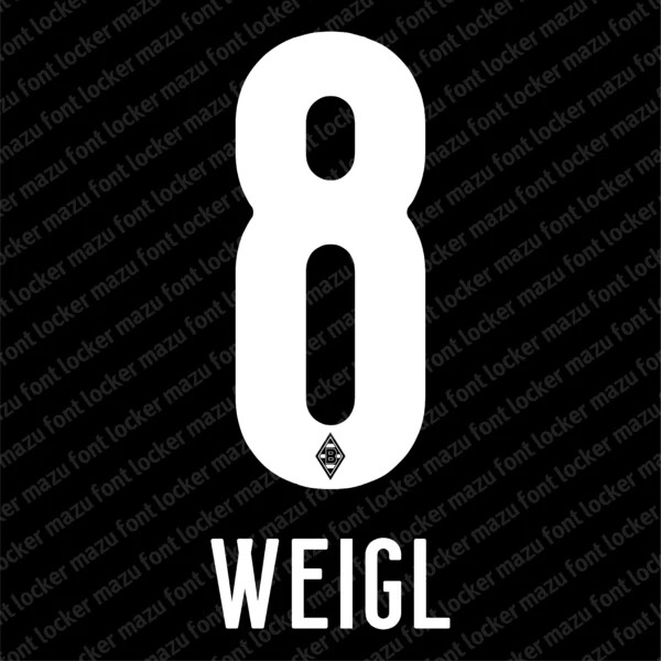 Borussia Monchengladbach 2024-2025 Font Vector – Legendary Die Fohlen Masterpiece