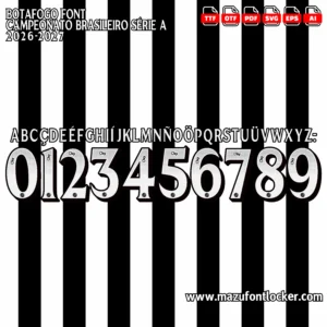 Botafogo 2026-2027 Font Vector – Legendary Fogão Masterpiece