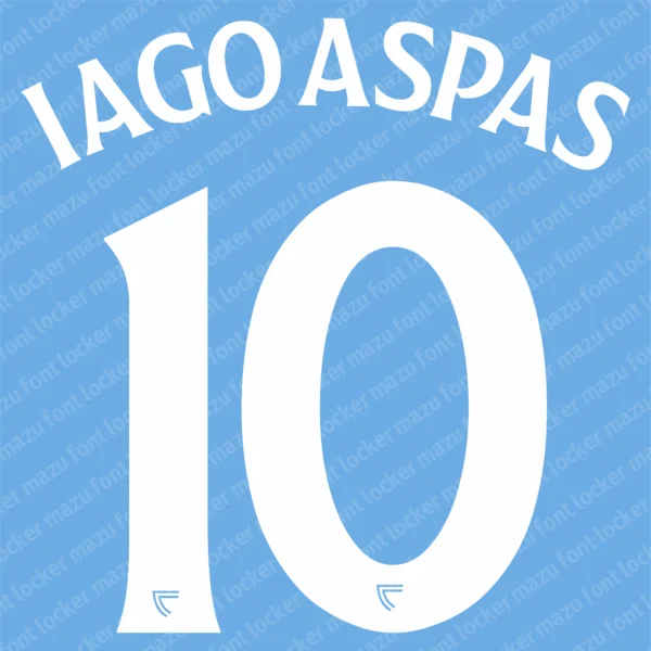 Celta de Vigo UEL 2026-2027 Font Vector – Stunning Celestes Masterpiece