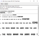 Celtic UEL 2026-2027 Font Vector – Stunning Bhoys Masterpiece