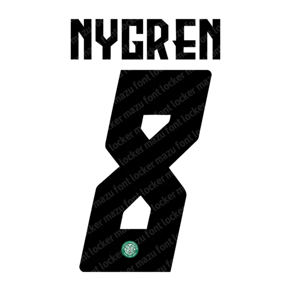 Celtic UEL 2026-2027 Font Vector – Stunning Bhoys Masterpiece