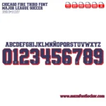 Chicago Fire Third 2026-2027 Font Vector – Legendary Men in Red Masterpiece