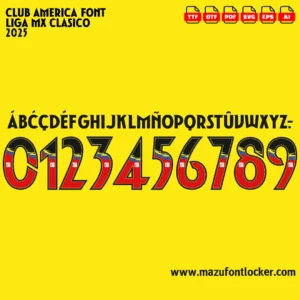 Club America Clasico 2025 Font Vector – Epic Águilas Masterpiece