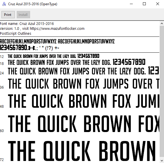 Cruz Azul 2015-2016 Font Vector – Stunning La Máquina Masterpiece